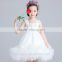 2017 high quality chilffon girl clothing dance costume white sling puffy girl dresses