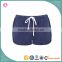 Women Washed tied front cotton sports runner shorts, casual gym shorts, workout shorts