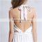 ladies wholesale clothing white halter neck women jumpsuit 2016, jumpsuit fashion new design, women clothes