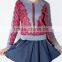EY0905S Europe Style 2016 Women Fashion Lace Splice Pullover Sweaters