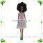 Top quality fashion curly hair black dolls