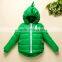 Cute Dinosaur Kids down coat/Super quality Lovely child overwear down jackets with hoods