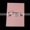Paper Wedding Party Name Place Cards Heart Bride and Groom Hollow Pink Glitter
