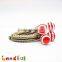8.5cm Antique Brass Curved Candy Color Bead Sewing Metal Coin Purse Frame
