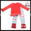 2016 yawoo red and green long sleeve deer patterns baby christmas clothes romper