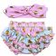 Wholesale boutique stylish ruffle bloomer newborn baby underwear OEM design in high quality
