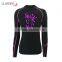 Women Long Sleeve Rash Guard Printing Logo Cheap Price Compression