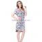 Casual fashion short sleeve modern dress