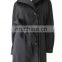 wholesale luxurious women's style 100%Cashmere winter coat with mink fur collar