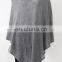 Wholesale summer wearing ponchos 14gg 50%merino wool30%nylon20%acrylic blend ponchos