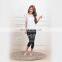 White Bamboo Summer Breathable T-shirt Blouse Home Wear Girls