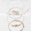 Delicate charms friendship bracelet set