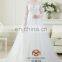 OEM Supply Muslim Long Sleeve Real Pictures Wedding Gown HMY-RP001 New Arrivals White Lace Appliques A Line 2015 Wedding Dress