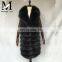 Wholesale Women Genuine Fox Fur Vest Thick Real Fur Long Gilet Fluffy Fox Fur Vest