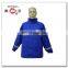 reflective safety blue polyester motorcycle rain jacket