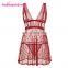 Hot Attractive Plus Size Red Lace Women Sexy Lingerie