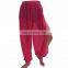 BestDance Women Student Slit Harem Yoga Genie Trouser Pants Belly Dance Sheer Pant Pantaloons