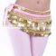 Bestdance Belly Dance Hip Scarf Skirt Wrap Costume Belt velvet Golden/siver Coins