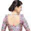 Pink patola readymade stitched blouse for women
