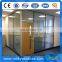Exterior frameless glass steel doors