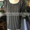 women sleeveless stripe top shirt