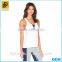 2016 white girls sports eco yoga y back tops from Dongguan clothing factory