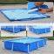 Portable Outdoor Rectangular Plastic PVC Metal Frame Steel Wall Above Ground Swimming Pool Factory