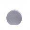 Lace Pattern Nordic Semicircle Flat White Ceramic Flower Vase For Livingroom Showroom Hallway