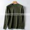 Men Crew Neck Cable Knit Jacquard Wool Sweater