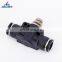 Black LSA-8 Air Hose Connector Plastic Push Quick Pneumatic Parts Tube Pvc Pipe One Touch Pneumatic Fitting