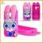 Cute rabbit silicon case for motorola G