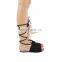 ladies beautiful fashion design flat lace up sandals shoes women's evening dress shoes