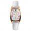 New high-grade embossed leather women fashion bracelet quartz wristwatch