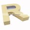 Cardboard marquee number R shape 26 alphabet letters paper packaging box for home decor wedding birthday