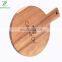 Acacia Wood Round Pizza Serving Chopping Board Cutting block with Handle