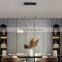 Promotional Sale Kitchen Dining Room Aluminum Black Gold Modern LED Decoration Chandelier Light