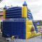 Cartoon digital printing inflatable bouncer castle with water slide