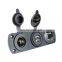 Car Cigarette Lighter Dual Hole Panel Dual USB Charger With Voltmeter Car Cigarette Lighter Dual USB Interface