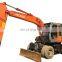 Japan import second hand hitachi zx130 wheel excavator machinery in excellent quality