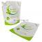 Custom printing bolsa de pico 1L 2L stand up spout pouch packaging laundry detergent washing liquid powder with cut out handle