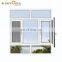 aluminum grids round shape window sound insulation casement window