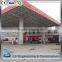 Cheap prefabricated galvanizing steel structure gas station