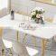 Nordic Wholesales Rectangle Dining Table Set Furniture Modern Dine Room Chaires Dining Tables Coffee Table With 4 Chairs