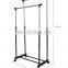 Double-pole removable simple hangers, telescopic drying racks, floor clothes rack