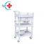 HC-M052  Hospital  ABS treatment trolley mobile computer cart medical with competitive price