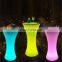 PE LED Chair  Solar Lights Garden Furniture Tables and Chairs for Events LED Bar Tables