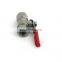 F1/4 Mini Lead-free Brass Ball Valve Nickel Plated Ball Valve
