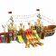 Large scale amusement equipment, fiberglass water house, pirate boat, children's playground, combined slide amusement facilities