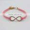Leather Bangle Bracelet Teen Boys Girls Ladies Mens teen cheap infinity gold leather bracelets