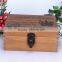 Custom Logo Printed Wood Box Storage Packaging Box With Mental Lock